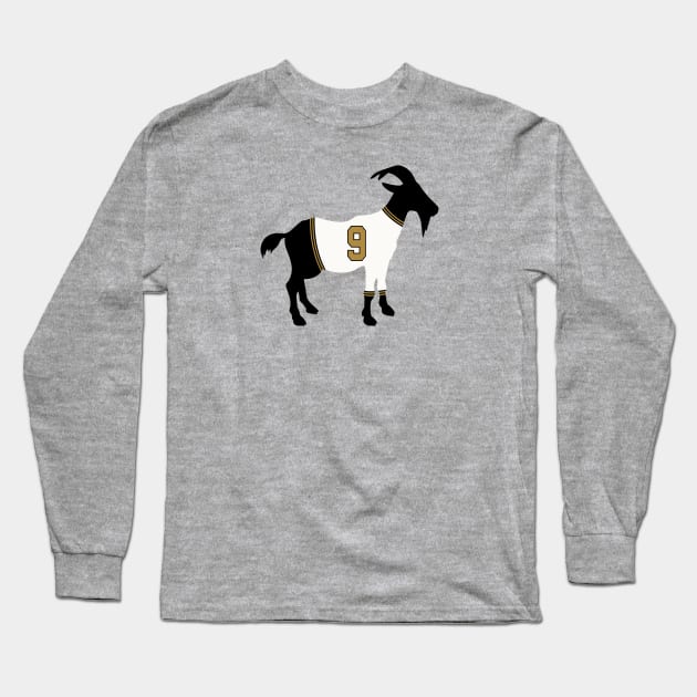 Drew Brees GOAT Long Sleeve T-Shirt by cwijeta